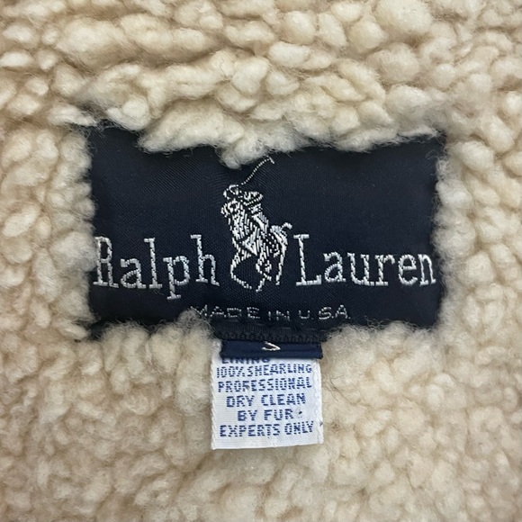 Vintage 90s Polo Ralph Lauren Wool Plaid sherling Lining Jacket made in USA - Picture 9 of 10